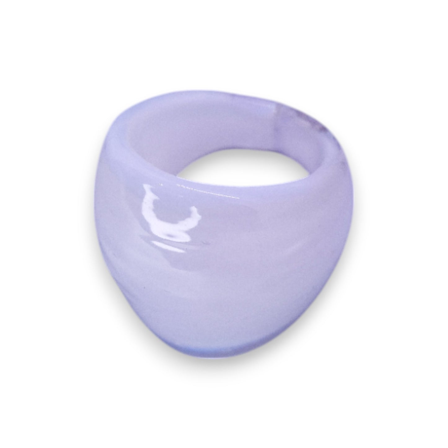 Glass "Vanilla Bean" Statement Ring
