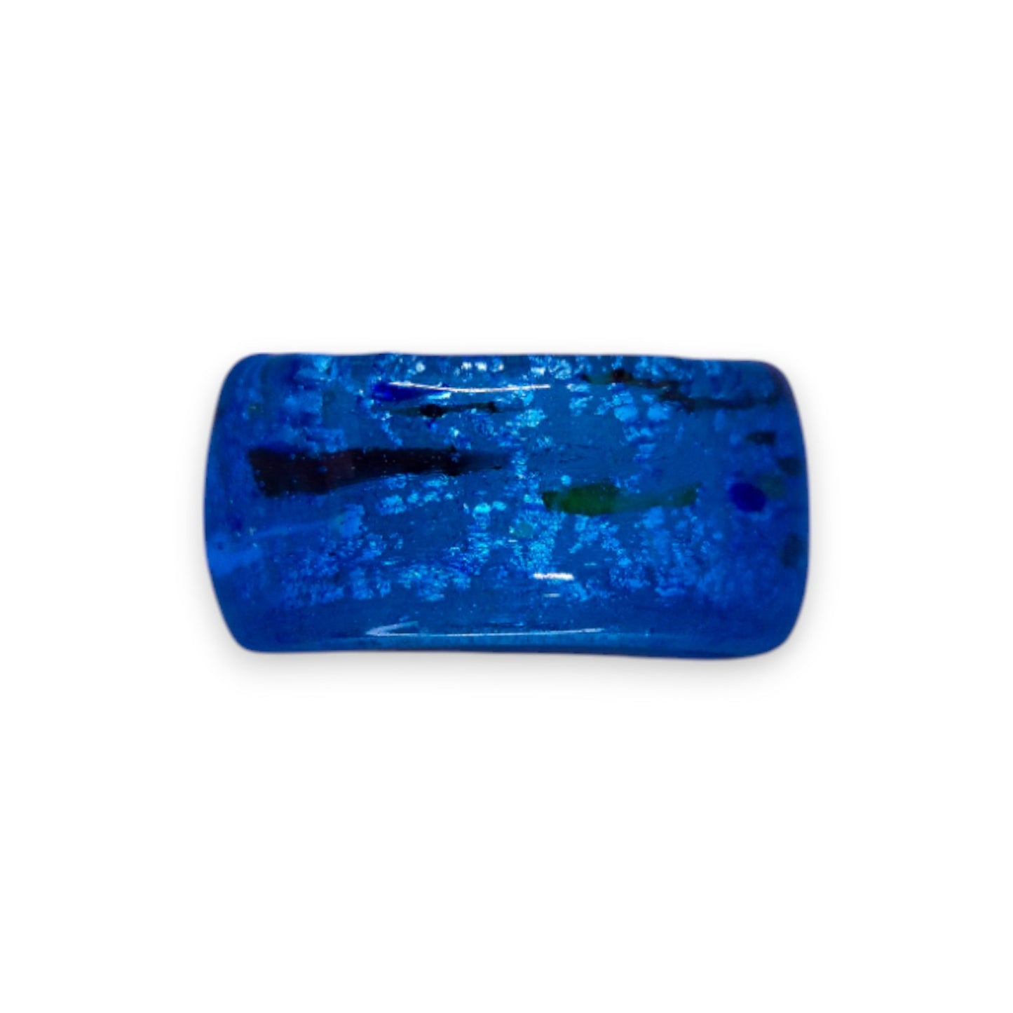 Glass " Blue Lagoon" Statement Ring