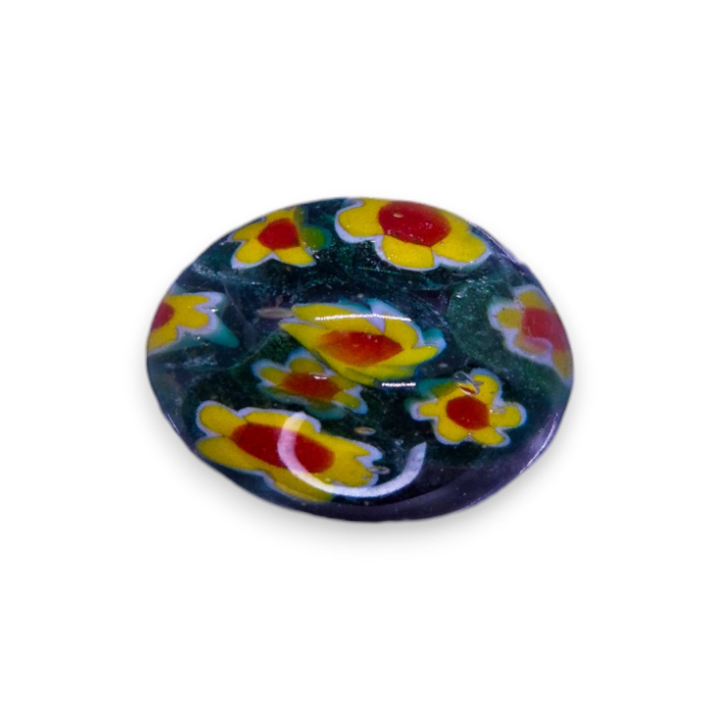 Glass "Strawberry Bloom" Statement Ring