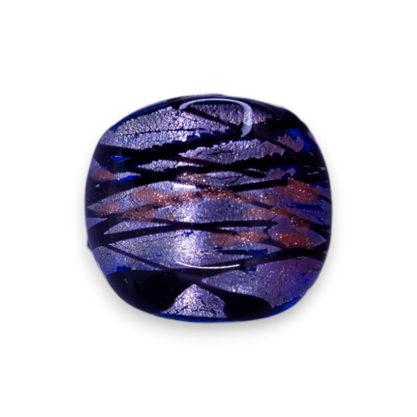 Glass "Smoked Honeyberry" Statement Ring
