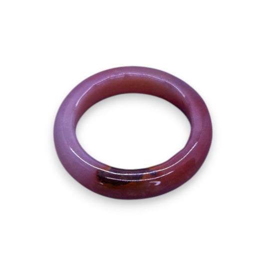 Glass "Cinnamon Swirl" Statement Ring