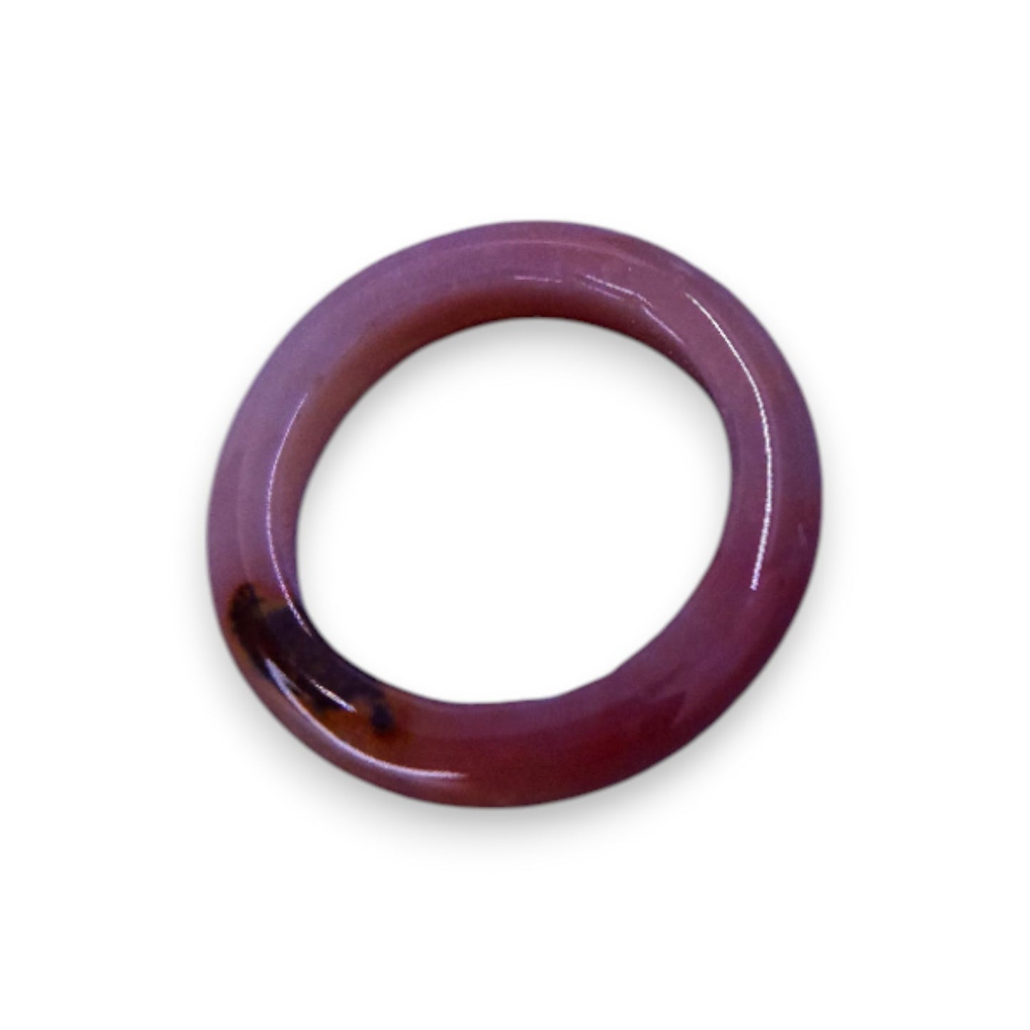 Glass "Cinnamon Swirl" Statement Ring