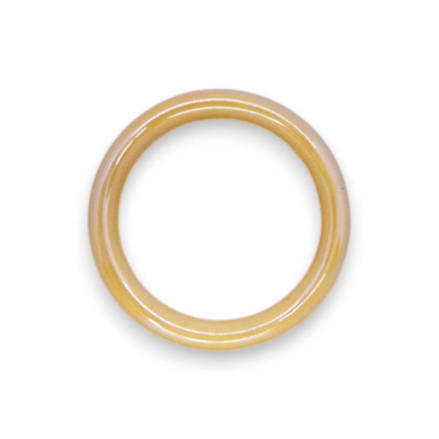 Glass "Lemon Drizzle" Statement Ring