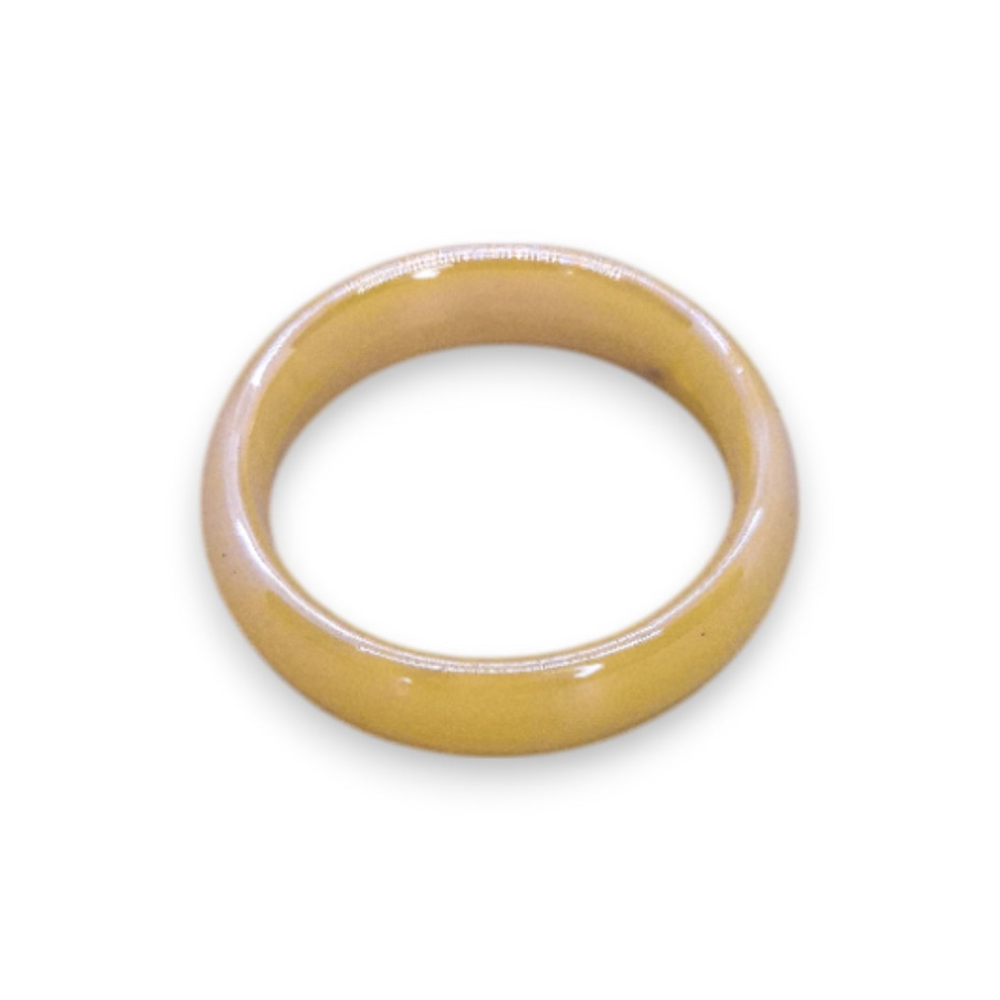 Glass "Lemon Drizzle" Statement Ring