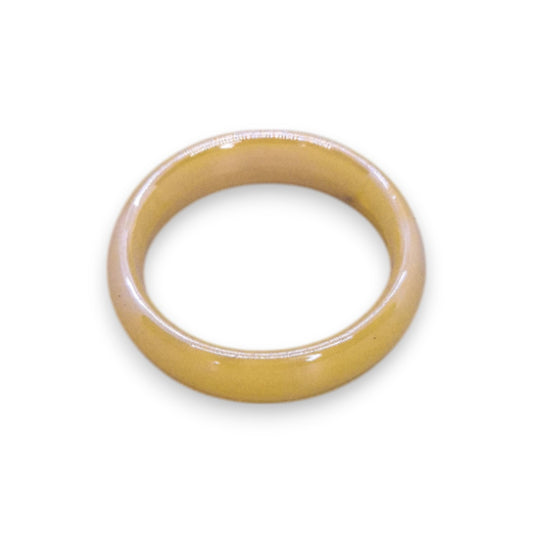 Glass "Lemon Drizzle" Statement Ring