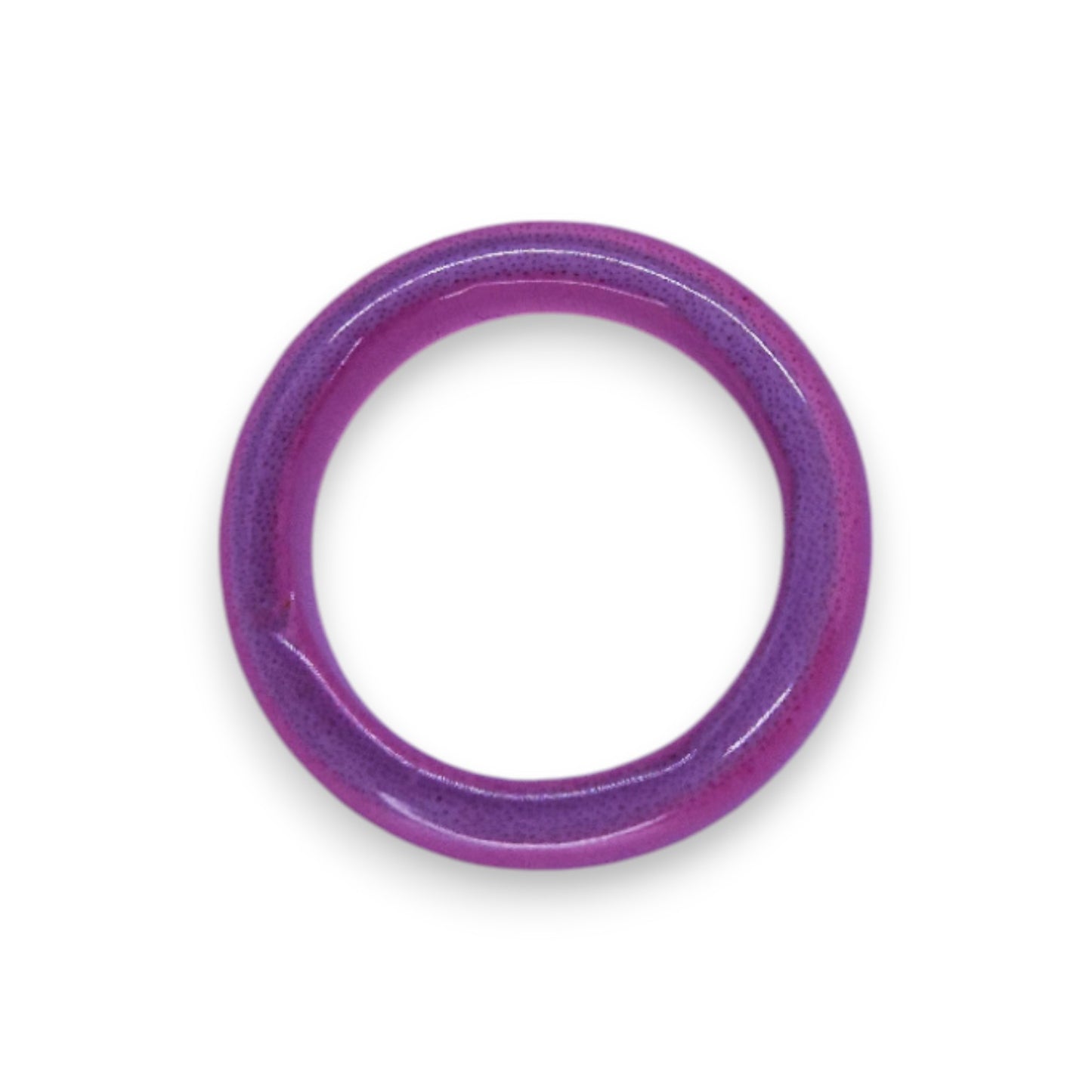 Glass "Strawberry Frost" Statement Ring
