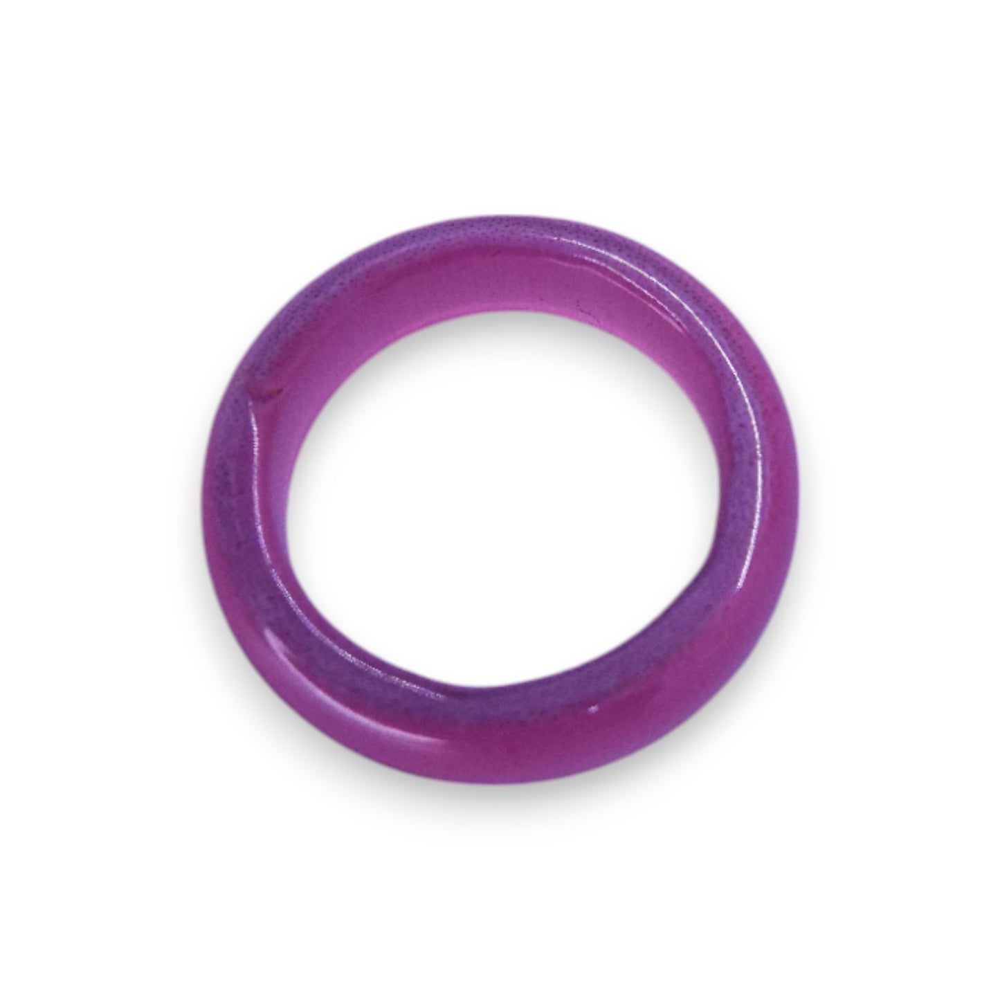 Glass "Strawberry Frost" Statement Ring