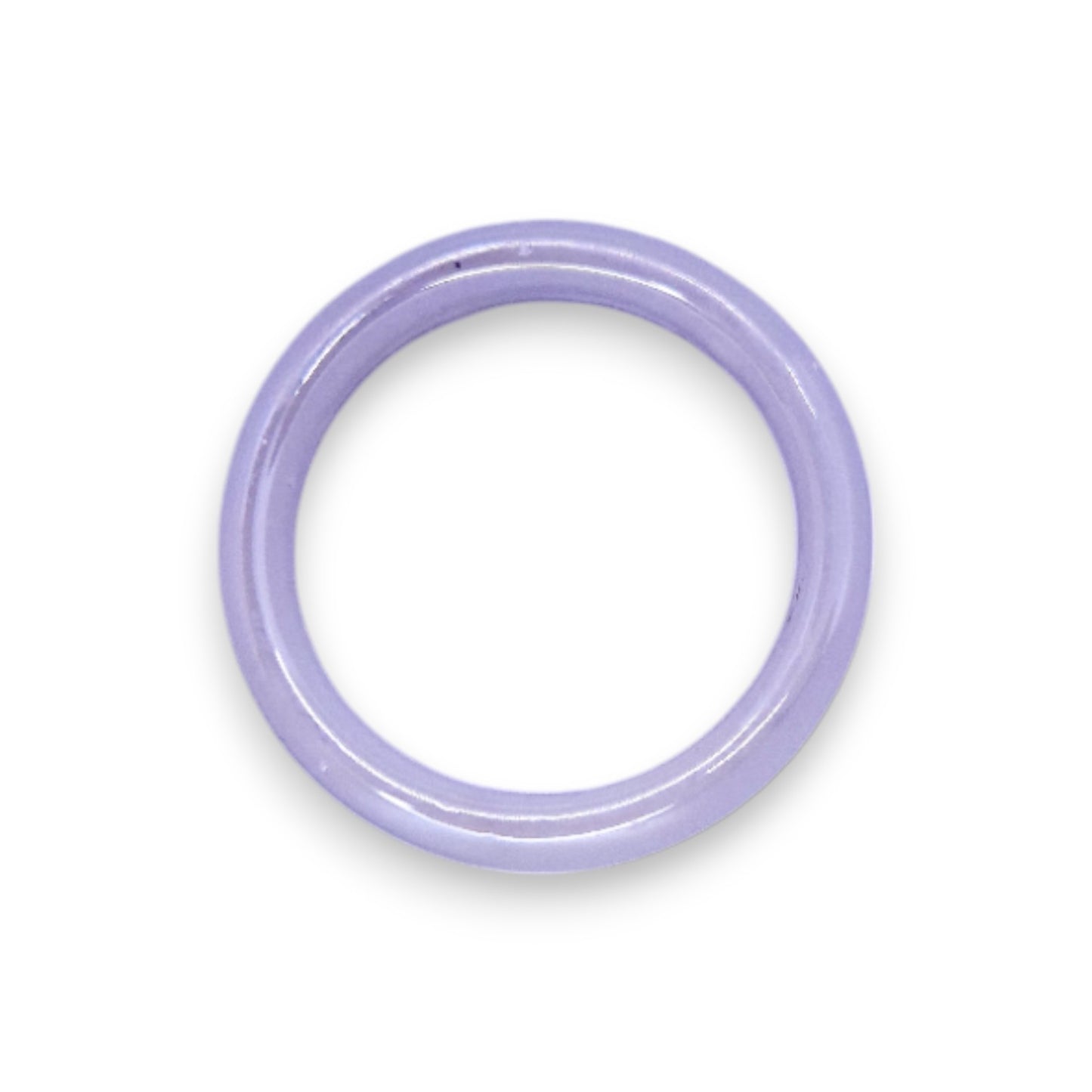 Glass "Vanilla Glaze" Statement Ring