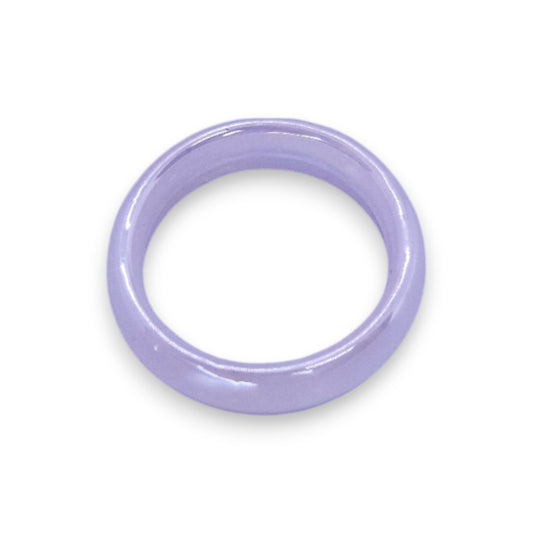 Glass "Vanilla Glaze" Statement Ring