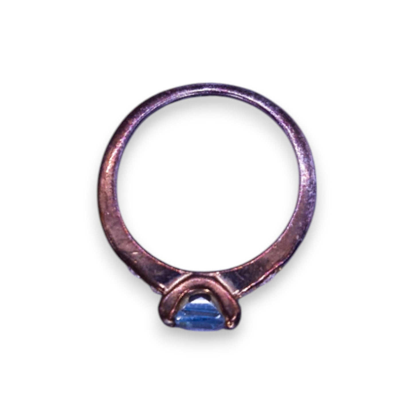 Gold Plated Blue Topaz Classic Ring