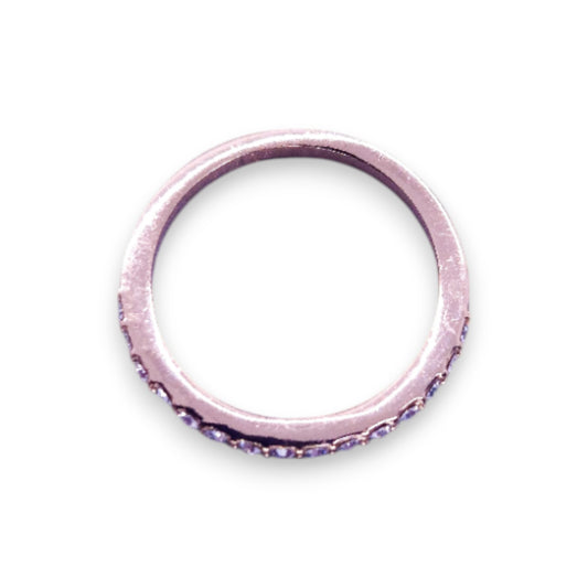 Gold Tone Cubic Zirconia Classic Ring