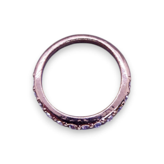 Gold Tone Cubic Zirconia Classic Ring