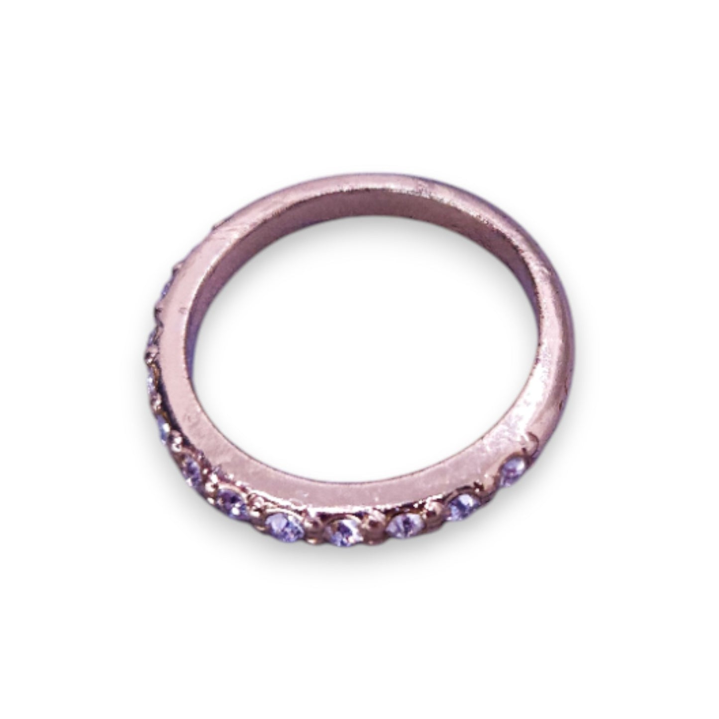 Gold Tone Cubic Zirconia Classic Ring