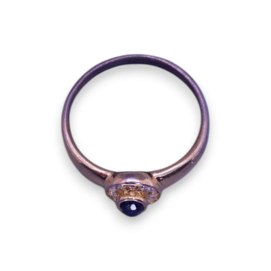 Gold Tone Cubic Zirconia Classic Ring