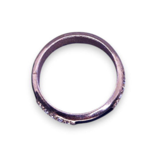 Gold Tone Cubic Zirconia Classic Ring