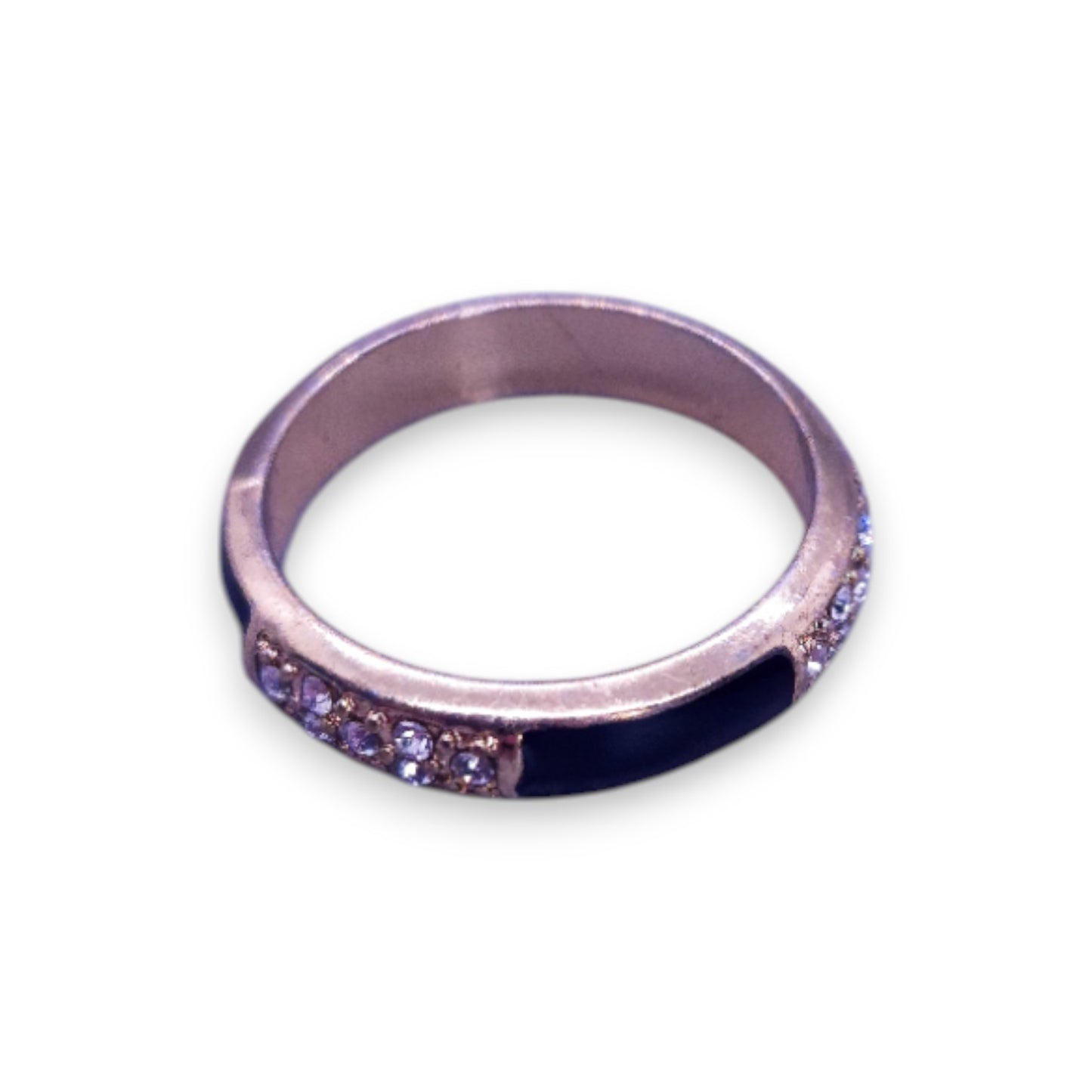 Gold Tone Cubic Zirconia Classic Ring