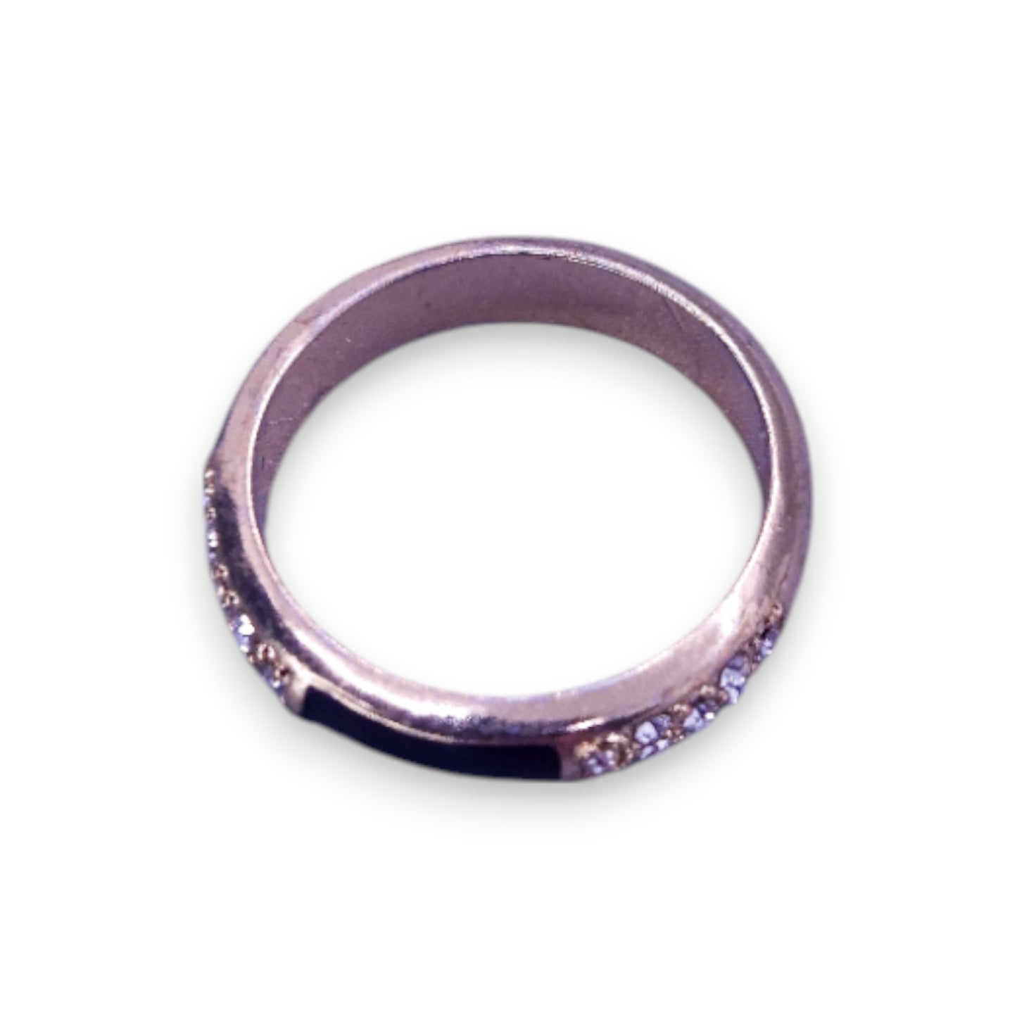 Gold Tone Cubic Zirconia Classic Ring
