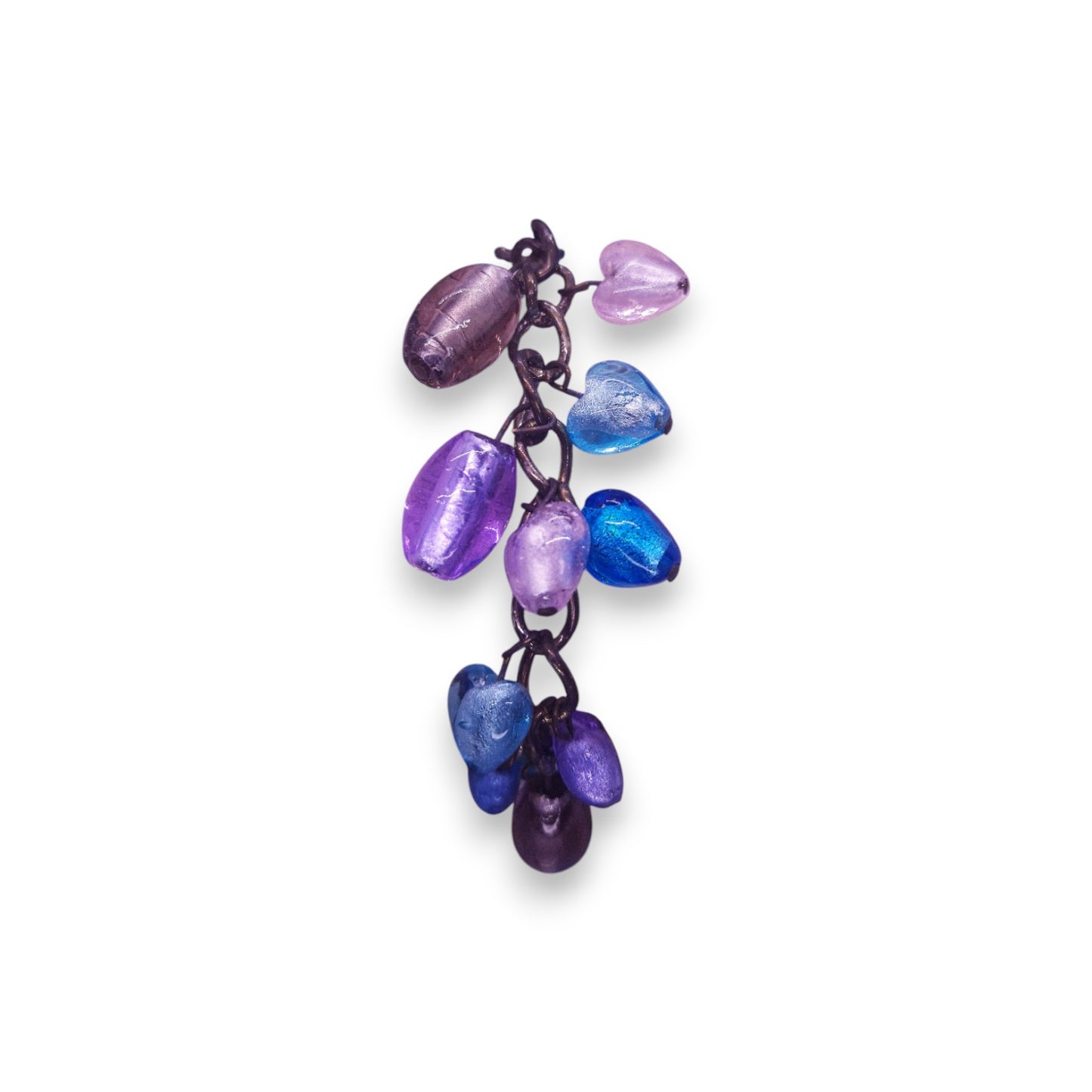 Silver Tone Glass Beads Classic Bracelet