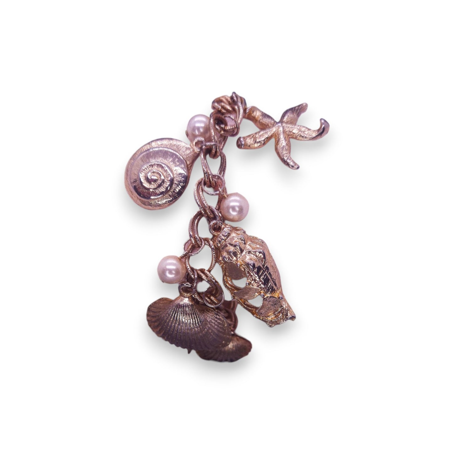 Gold Tone Nature Inspired Seashore Bracelet