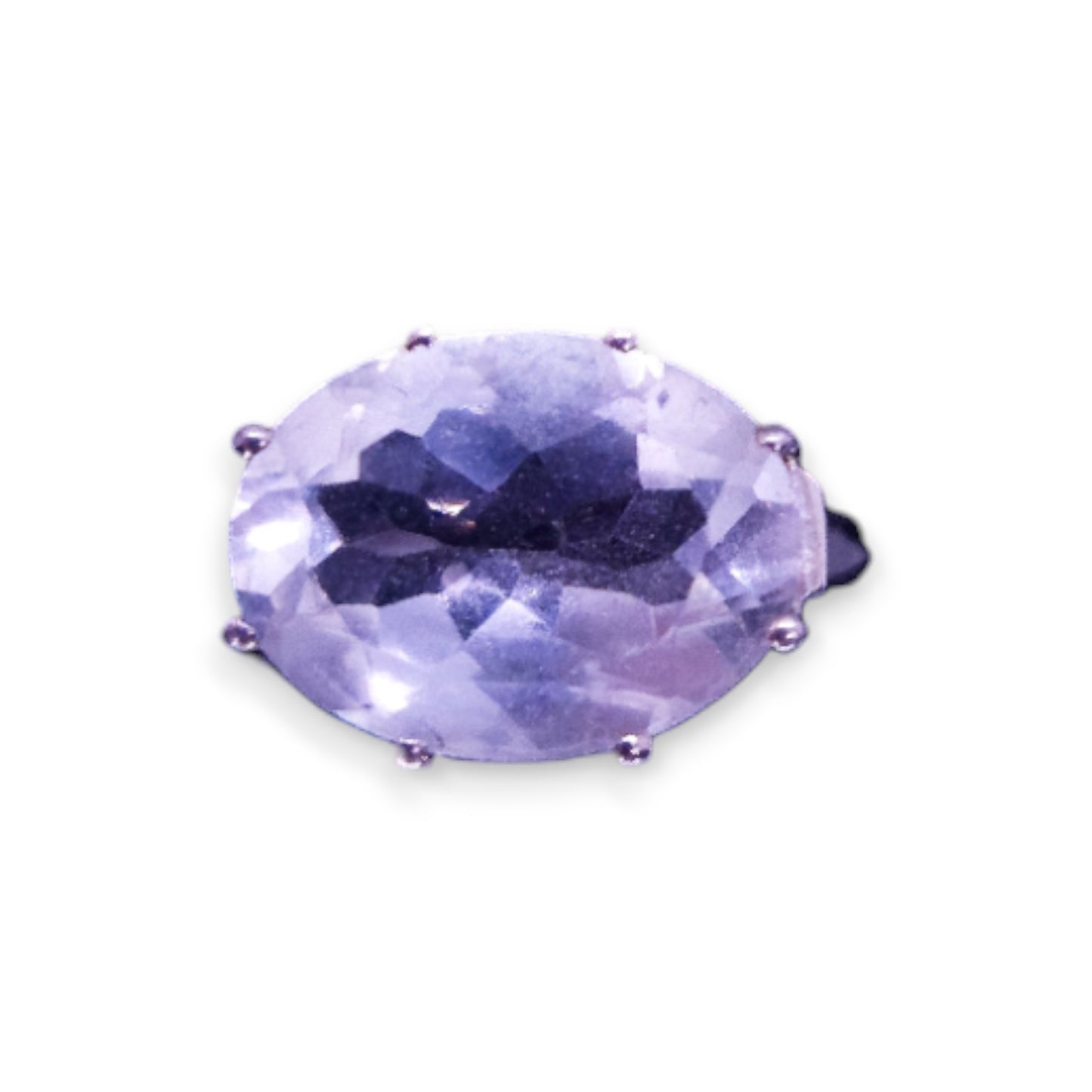 Sterling Silver Clear Cubic Zirconia Statement Ring
