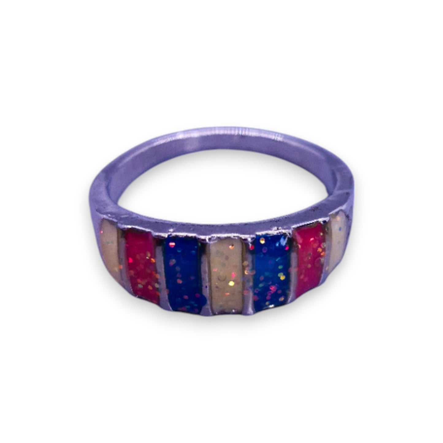 Sterling Silver Enamelled Classic Ring