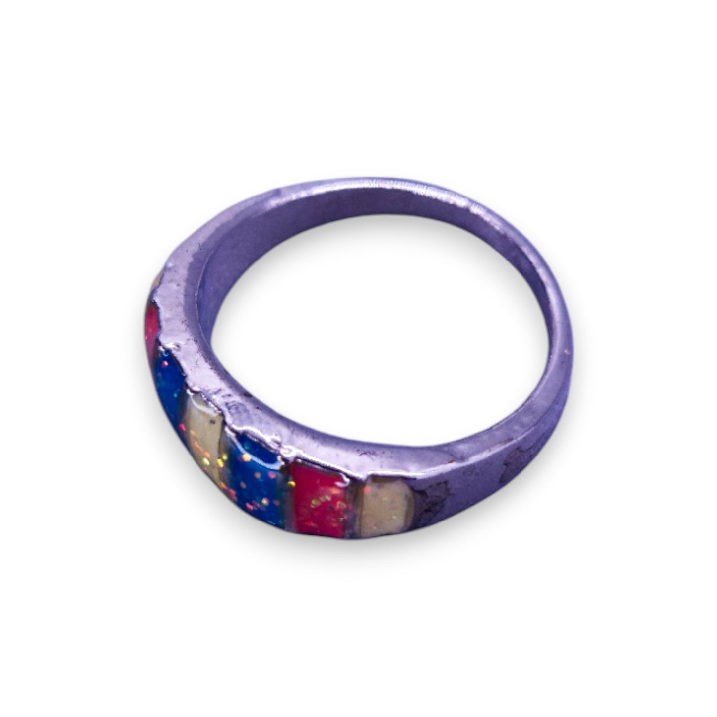 Sterling Silver Enamelled Classic Ring