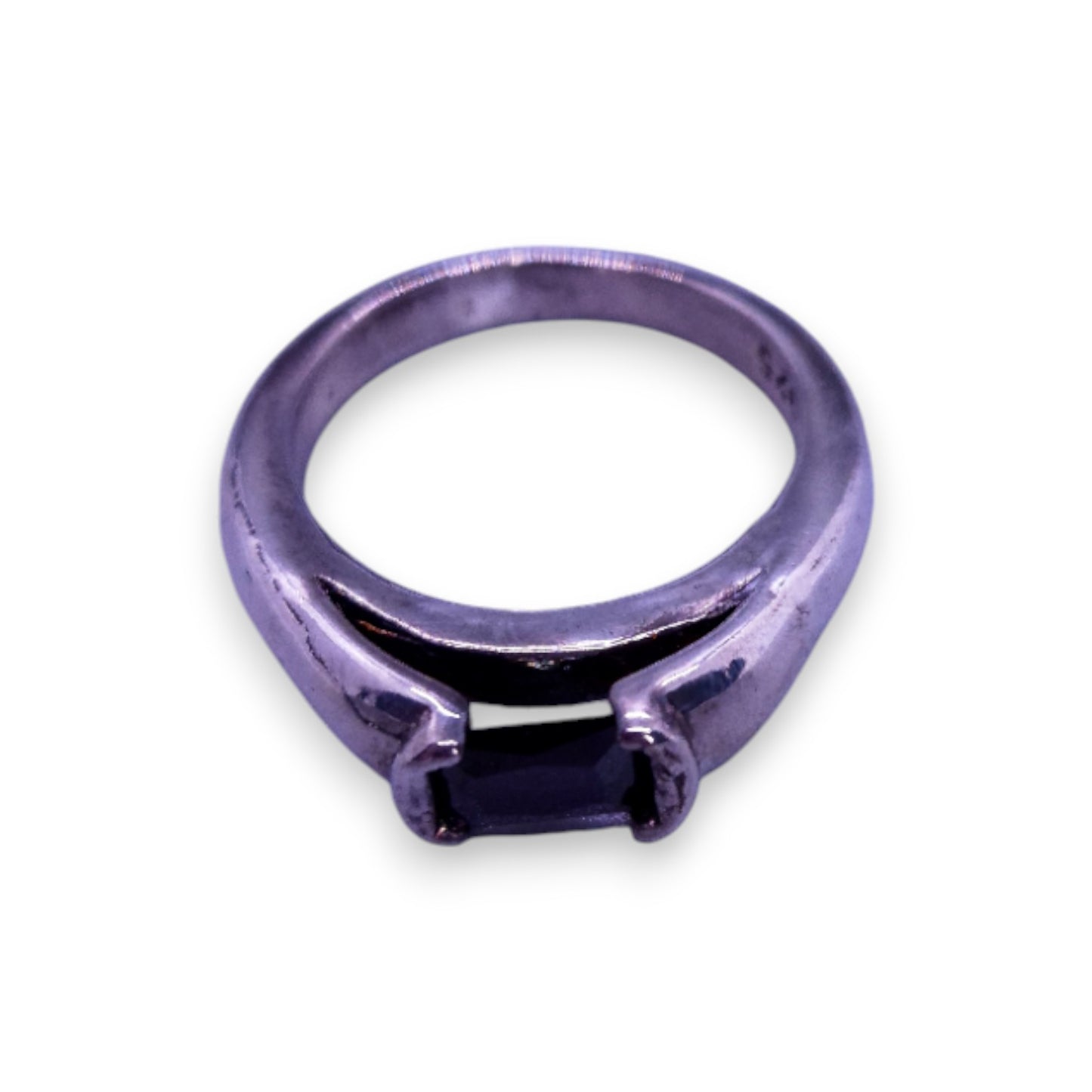 Sterling Silver Onyx Classic Ring