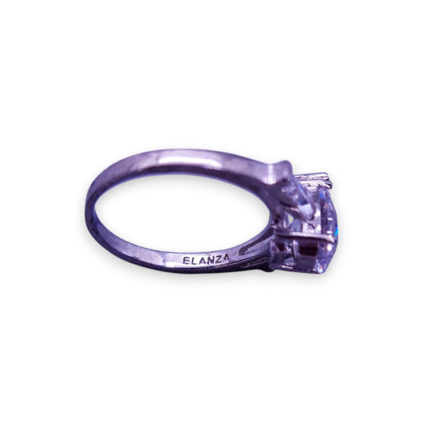 Sterling Silver Clear Cubic Zirconia Classic Ring