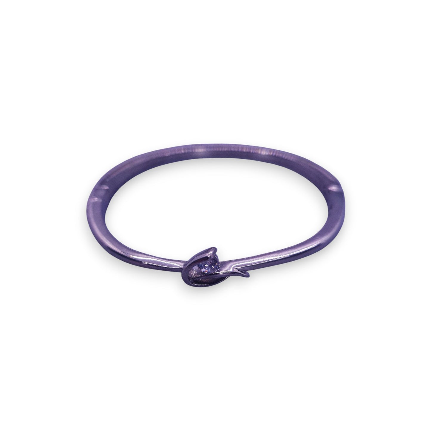 Silver Tone Cubic Zirconia Classic Bracelet
