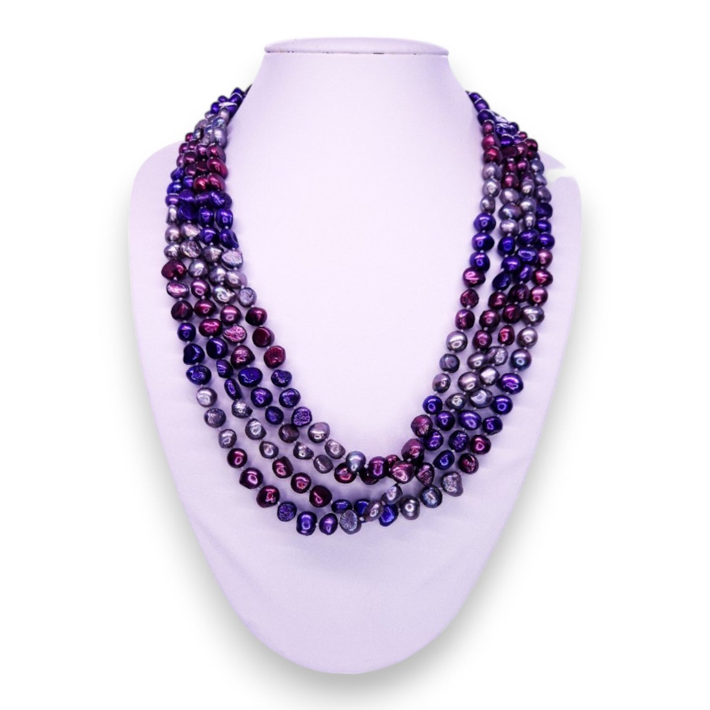 Multi-coloured Pearl Classic Necklace