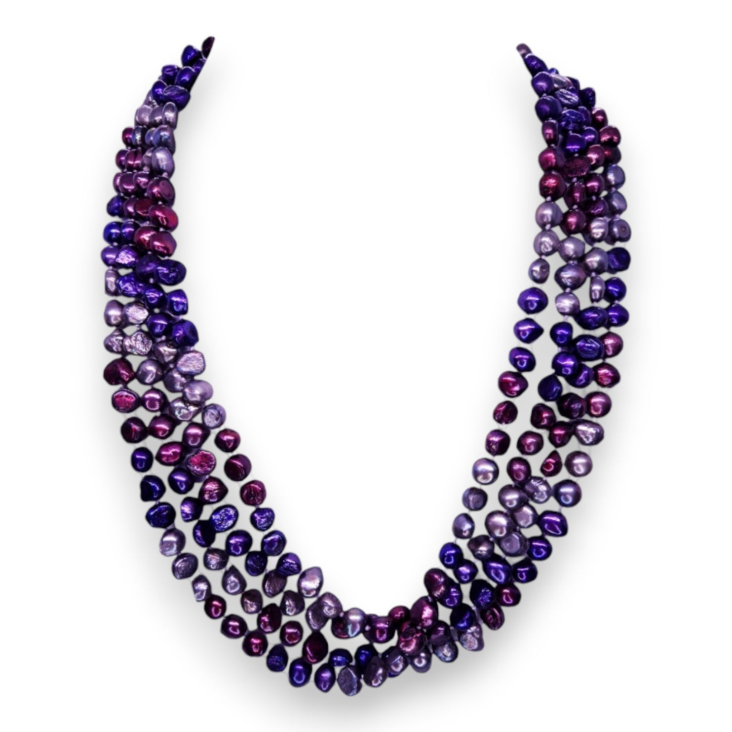 Multi-coloured Pearl Classic Necklace