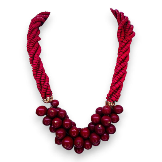 Wood Beaded Bohemian Necklace