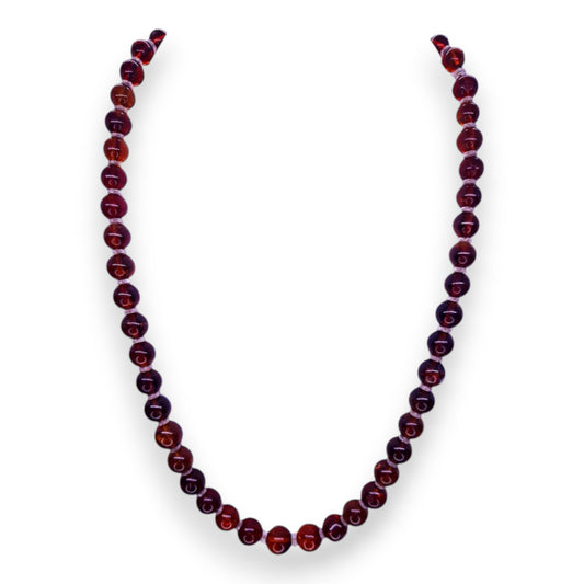 Amber Classic Necklace - Semi-Precious Stone