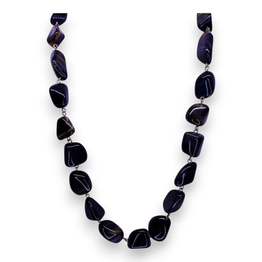 Tiger's Eye Statement Necklace - Semi-Precious Stone