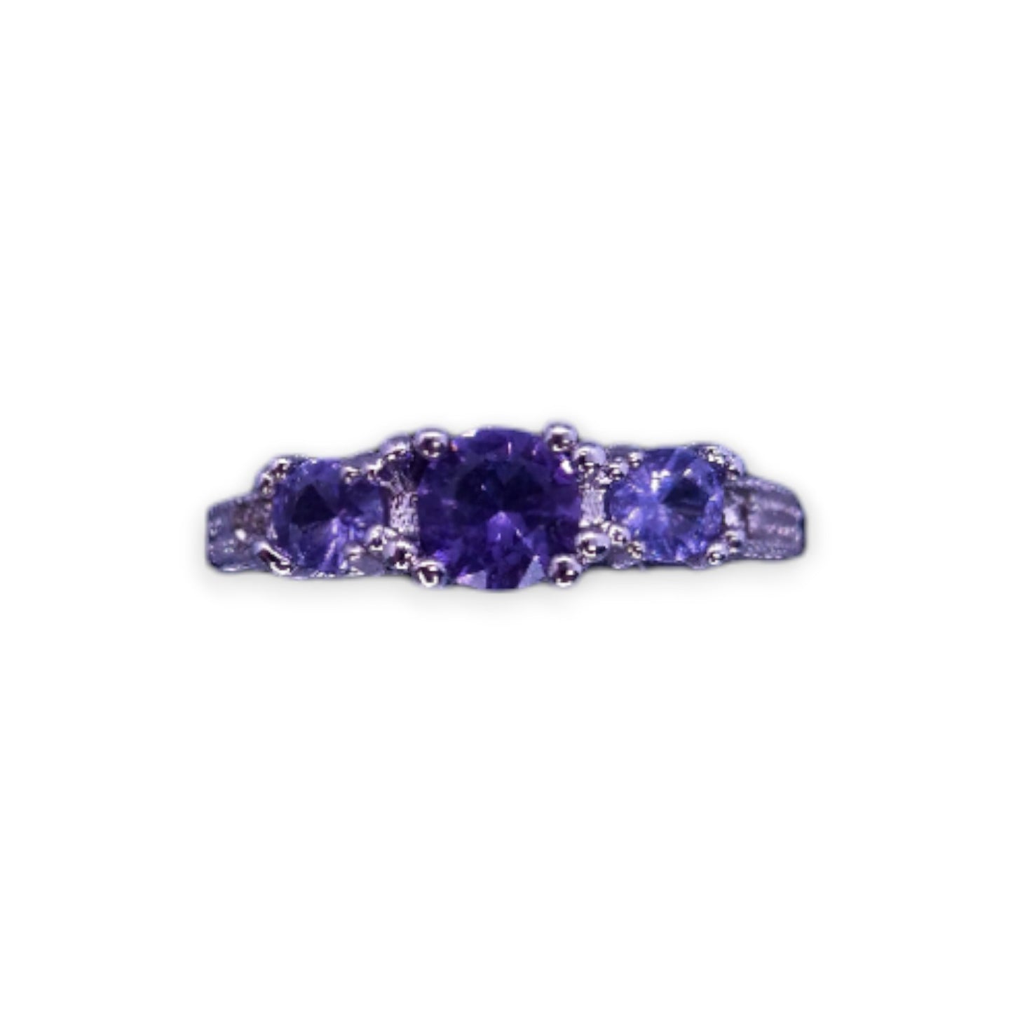 Sterling Silver Amethyst Classic Ring