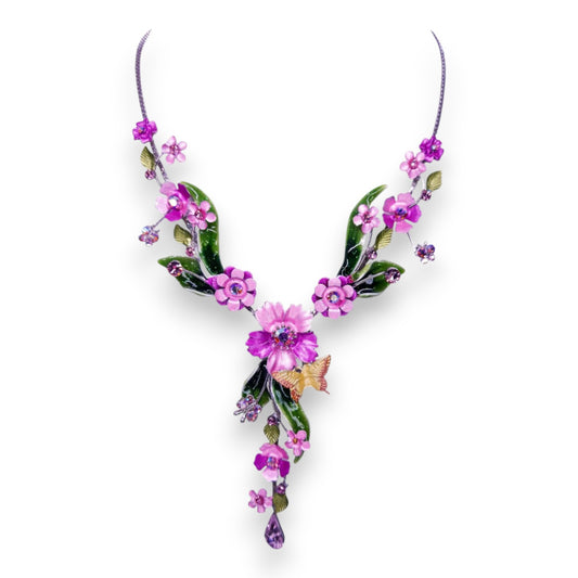 Silver Tone Nature Inspired Necklace