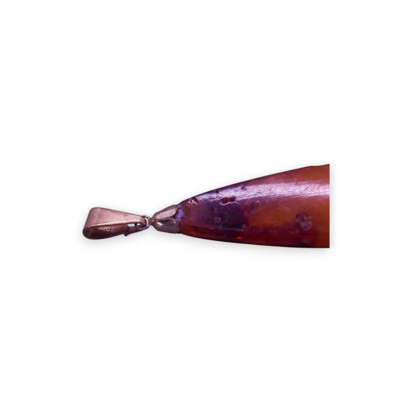9ct Gold Butterscotch Amber Classic Pendant