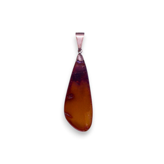 9ct Gold Butterscotch Amber Classic Pendant