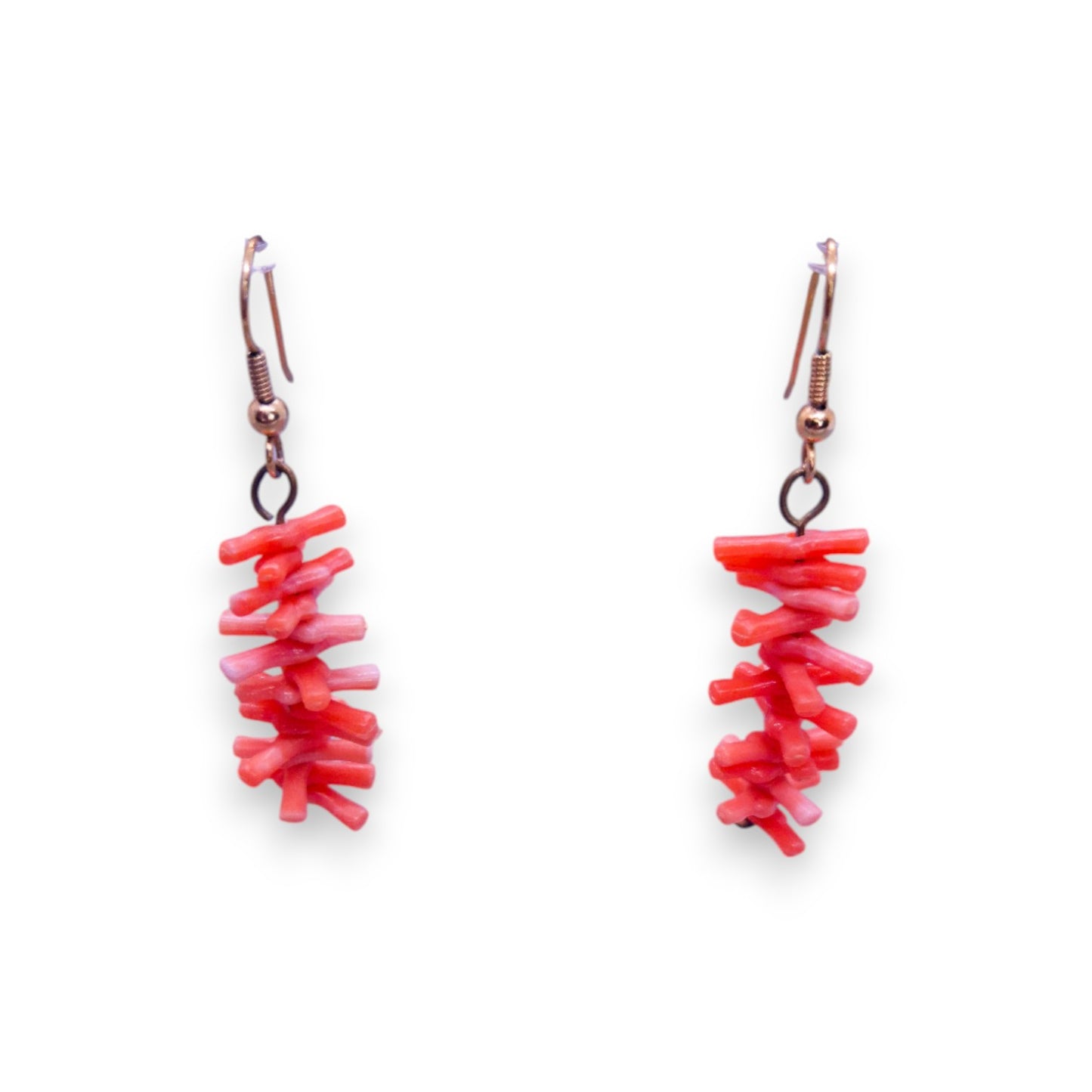 Gold Tone Coral Classic Earrings