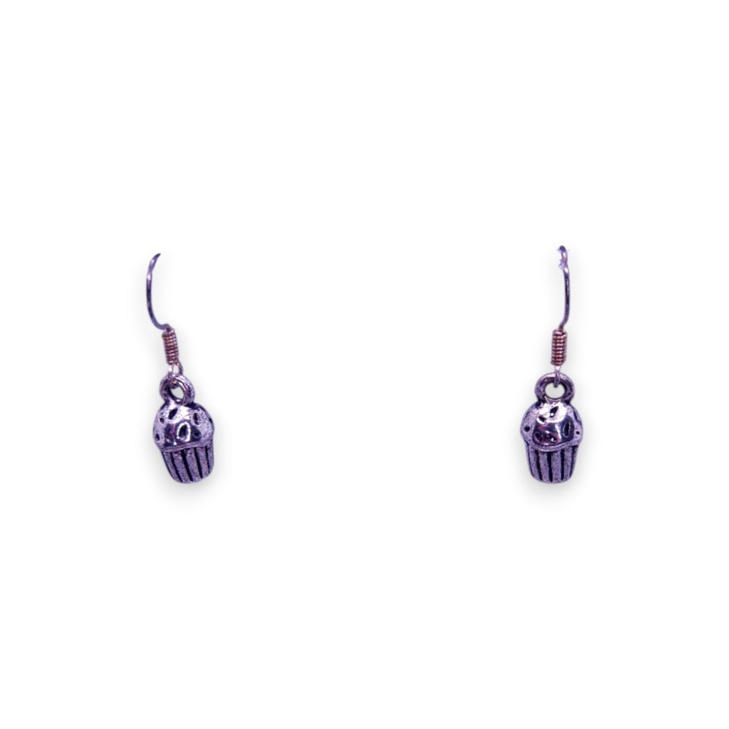 Silver Tone Modern Earrings