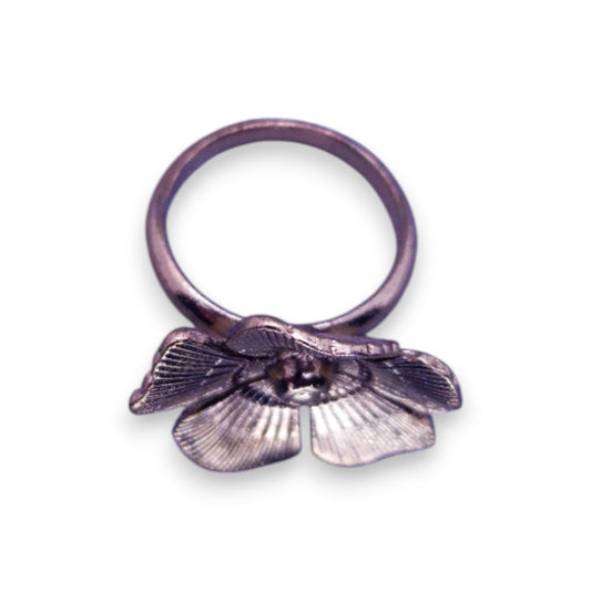 Gold Tone Nature Inspired Flower Ring