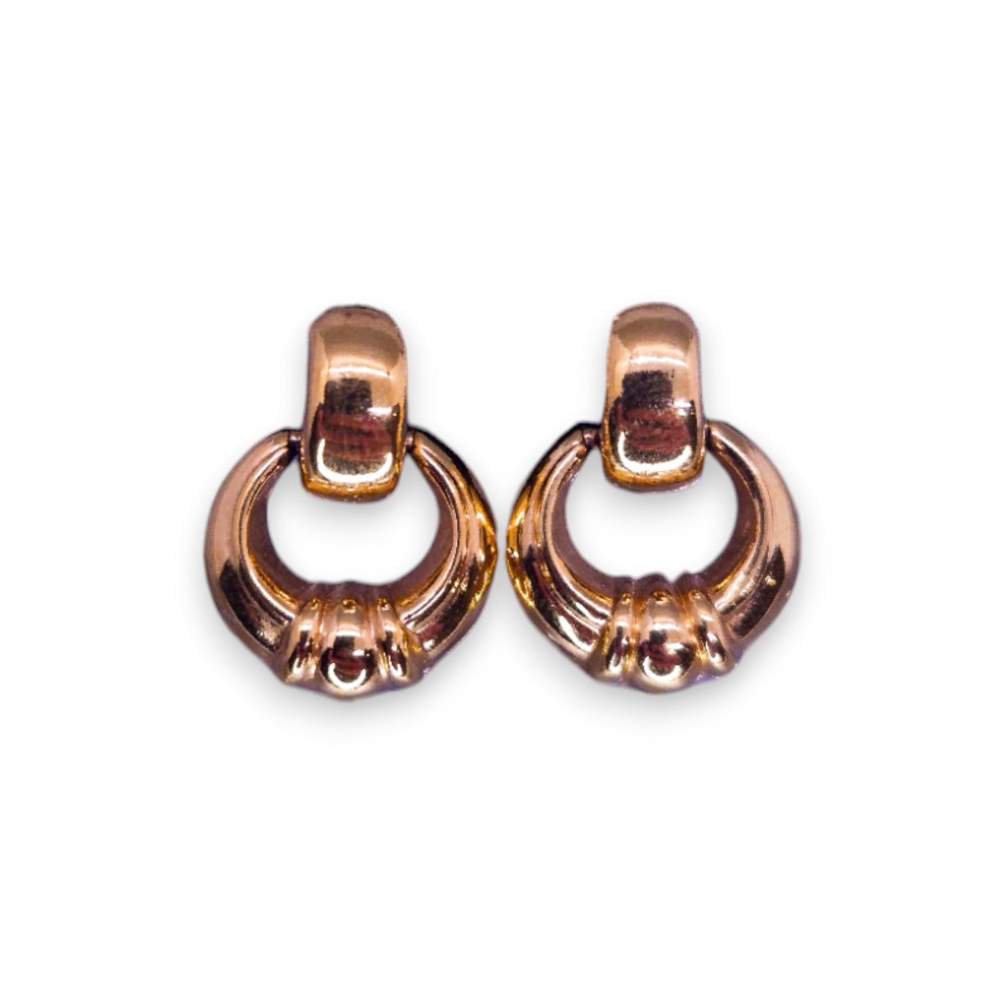 Gold Tone Classic Earrings