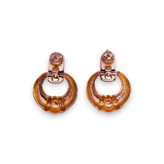Gold Tone Classic Earrings