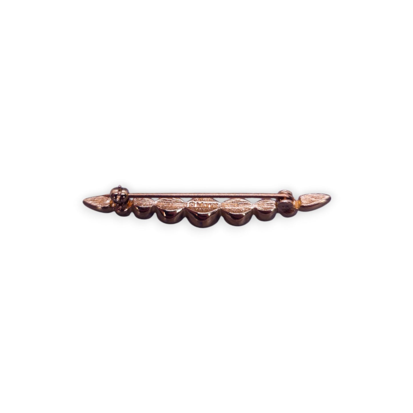 Gold Tone Cubic Zirconia Classic Brooch