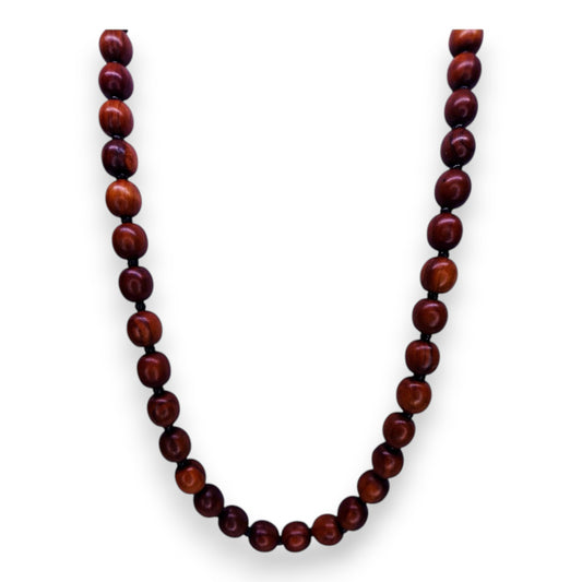 Wood Bead Bohemian Necklace
