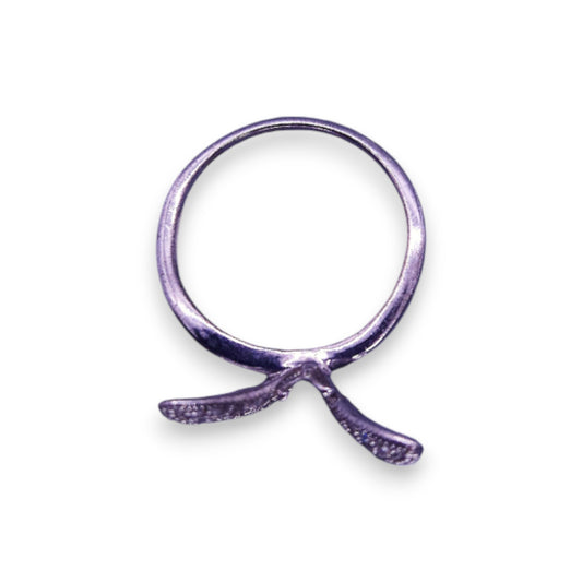 Sterling Silver Clear Stones Nature Inspired Butterfly Ring