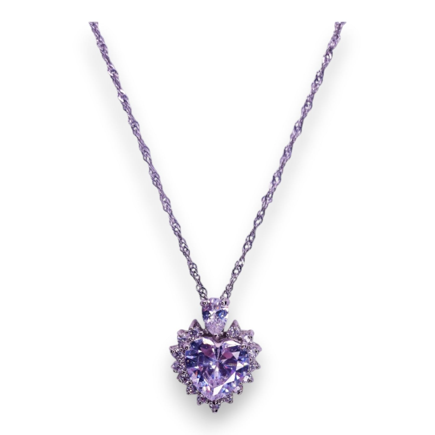 18ct Gold Plated Cubic Zirconia Romantic Necklace
