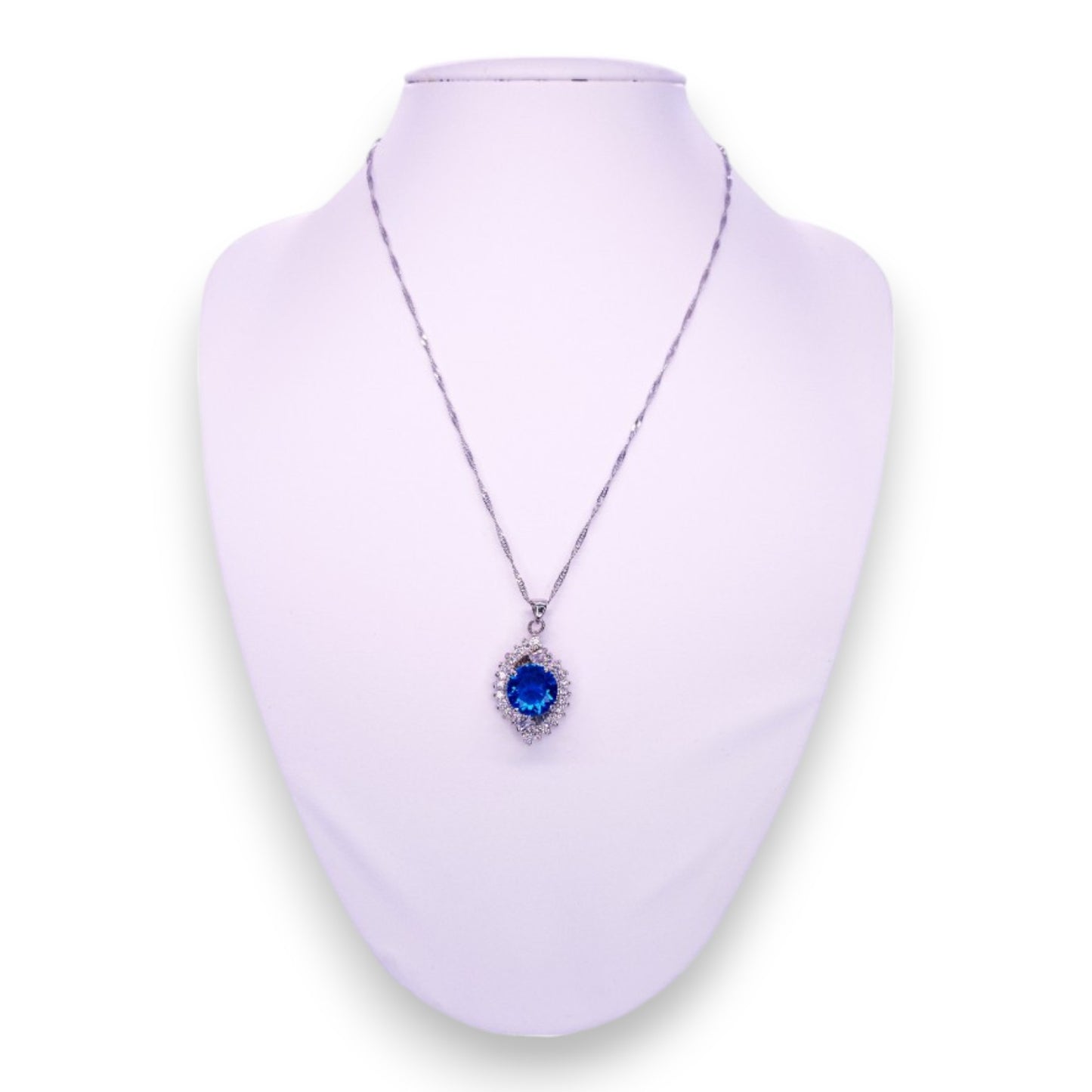 18ct Gold Plated Cubic Zirconia Classic Necklace