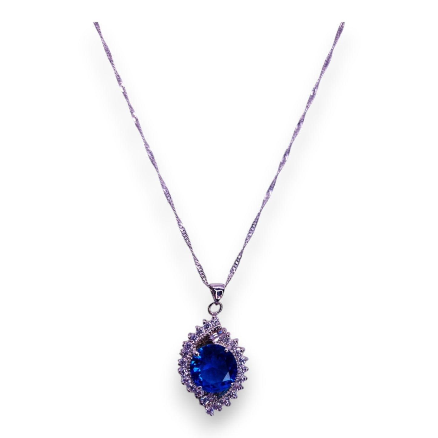 18ct Gold Plated Cubic Zirconia Classic Necklace