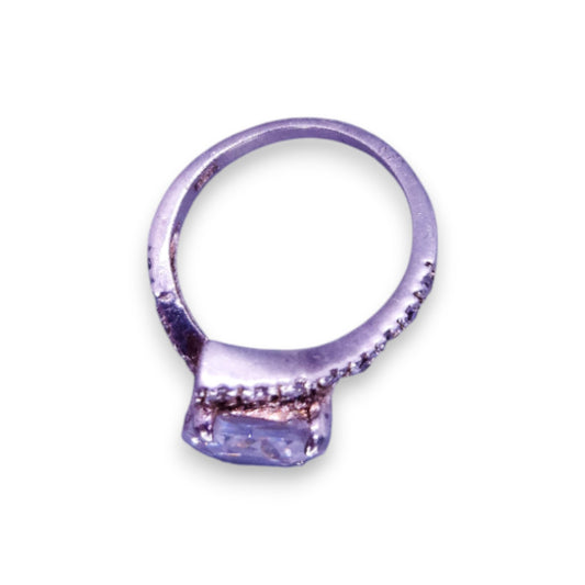 Sterling Silver Clear Cubic Zirconia Classic Ring